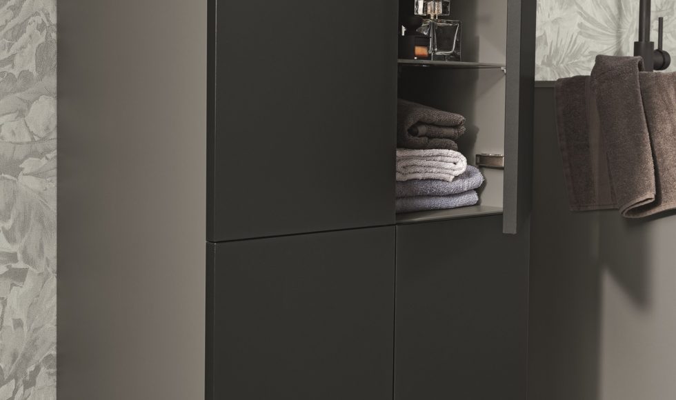 Modern bathroom vanities. Bauformat made in Germany